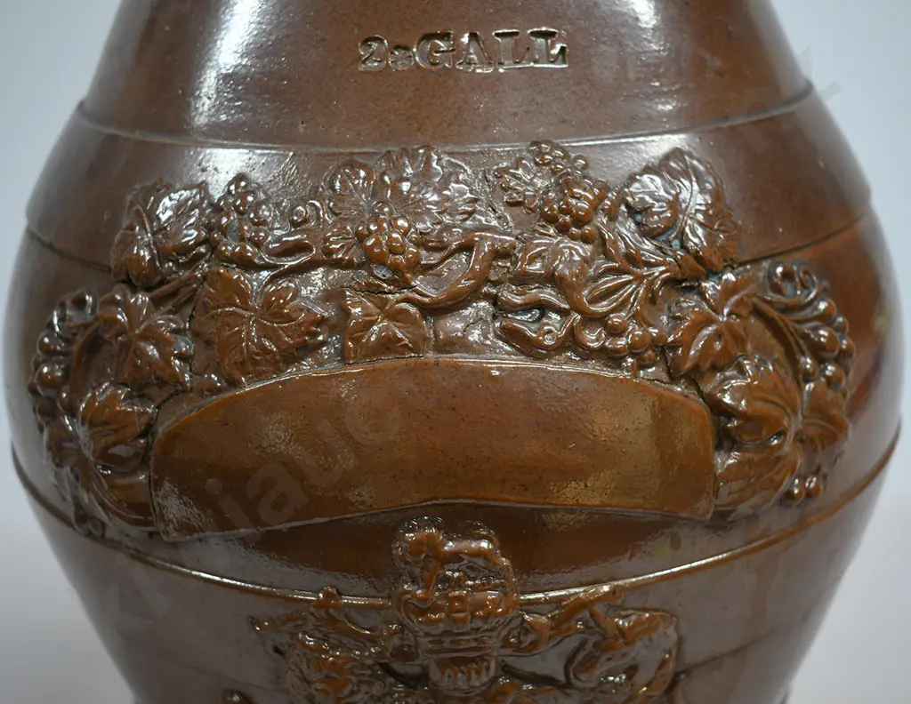 EARLY STONEWARE SPIRITS BARREL Image 1++