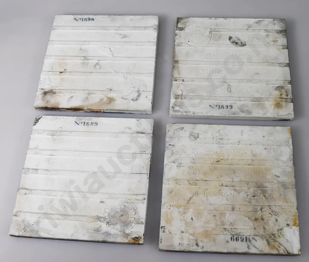 CERAMIC BLUE & WHITE MINTON TILES Image 1++