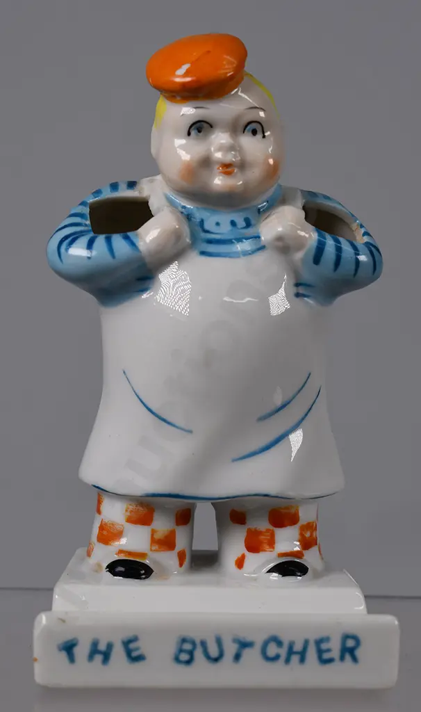 CERAMIC FIGURAL TOOTH BRUSH HOLDERS Image 1++