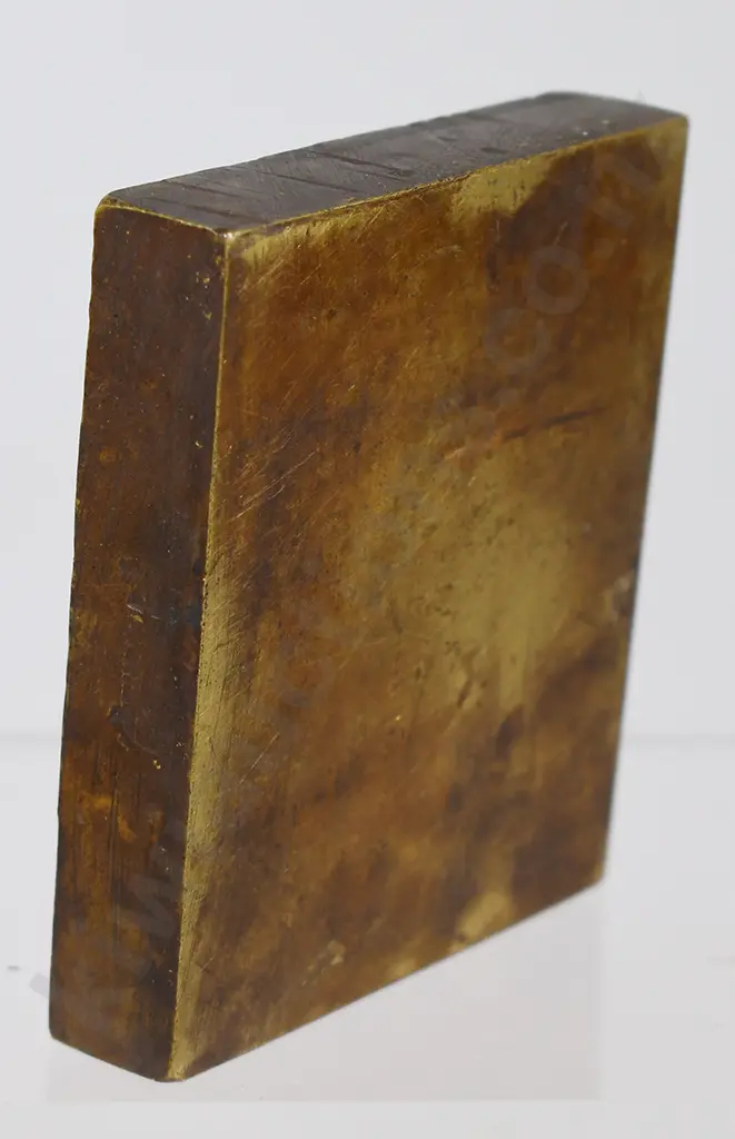 BRASS PRINTING BLOCK WITH COAT OF ARMS, UNIVERSITY OF CANTERBURY Image 1++