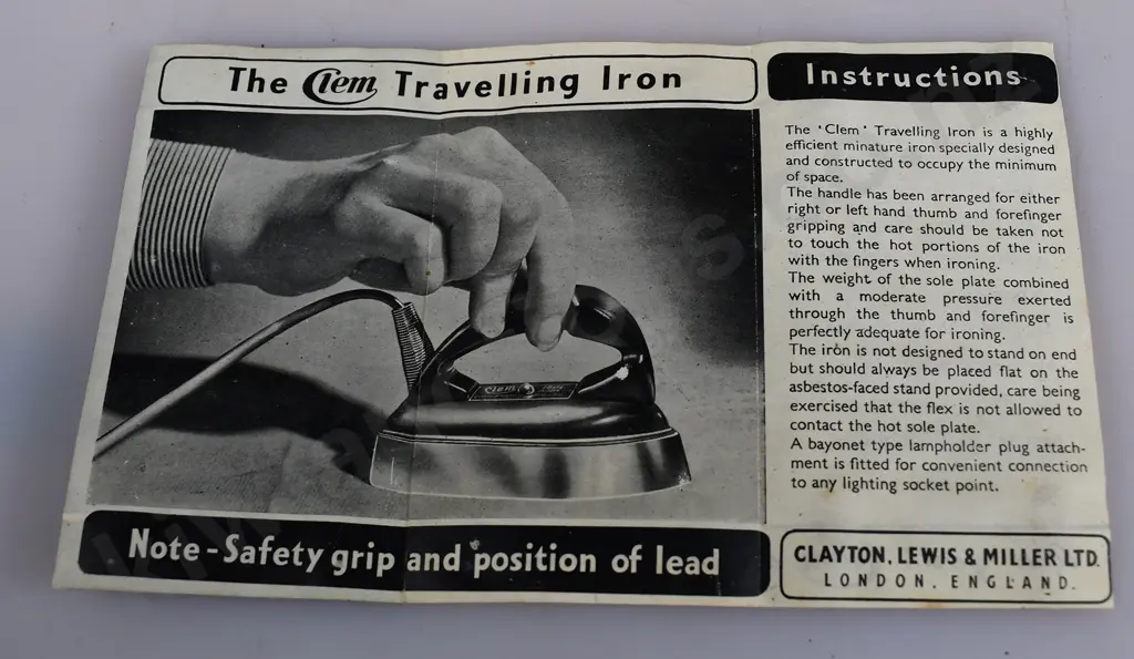 BOXED CLEM TRAVELING IRON Image 1++
