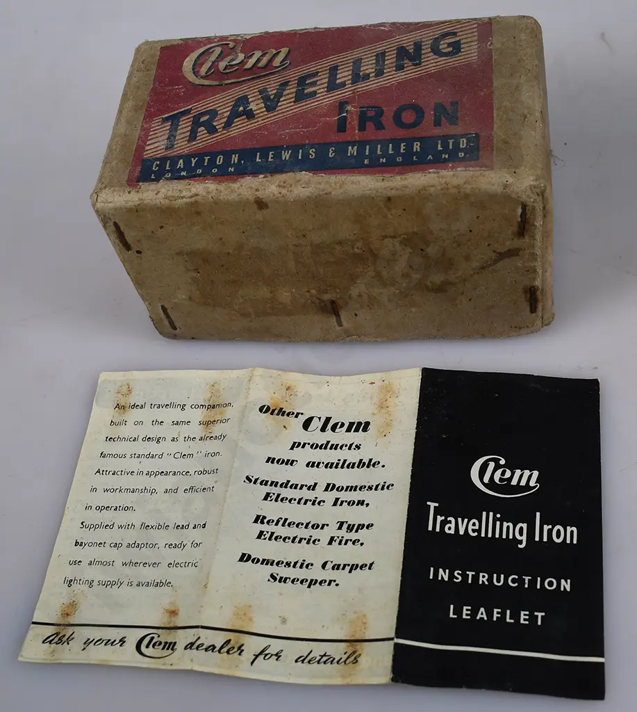 BOXED CLEM TRAVELING IRON Image 1++