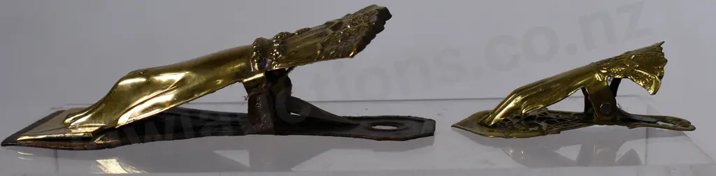 BRASS HAND PAPER CLIPS Image 1++