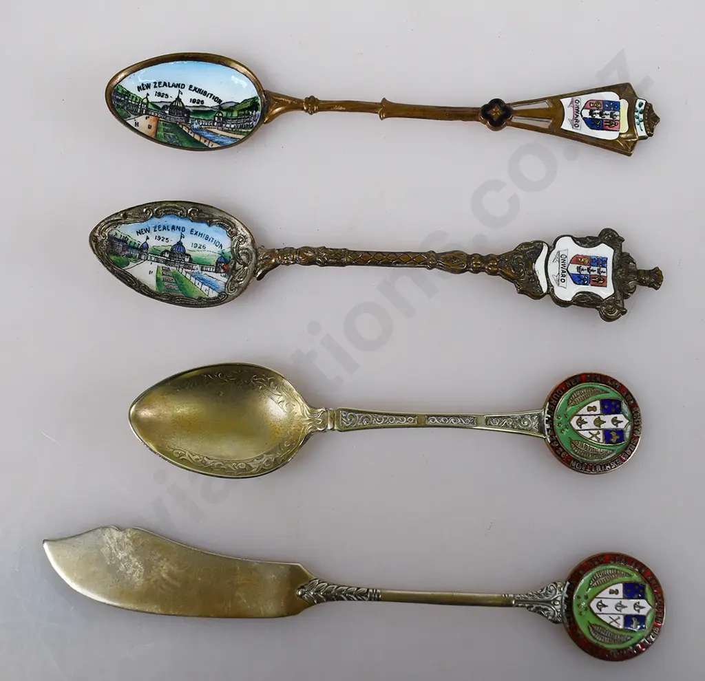 NEW ZEALAND EXHIBITION ENAMEL SPOONS Image 1++