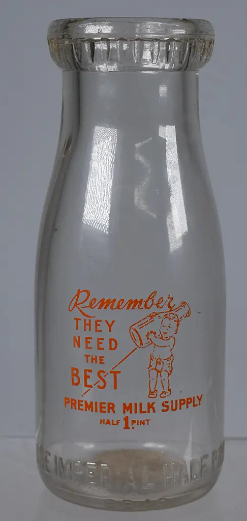 PREMIER MILK SUPPLY IMPERIAL HALF PINT Image 1++