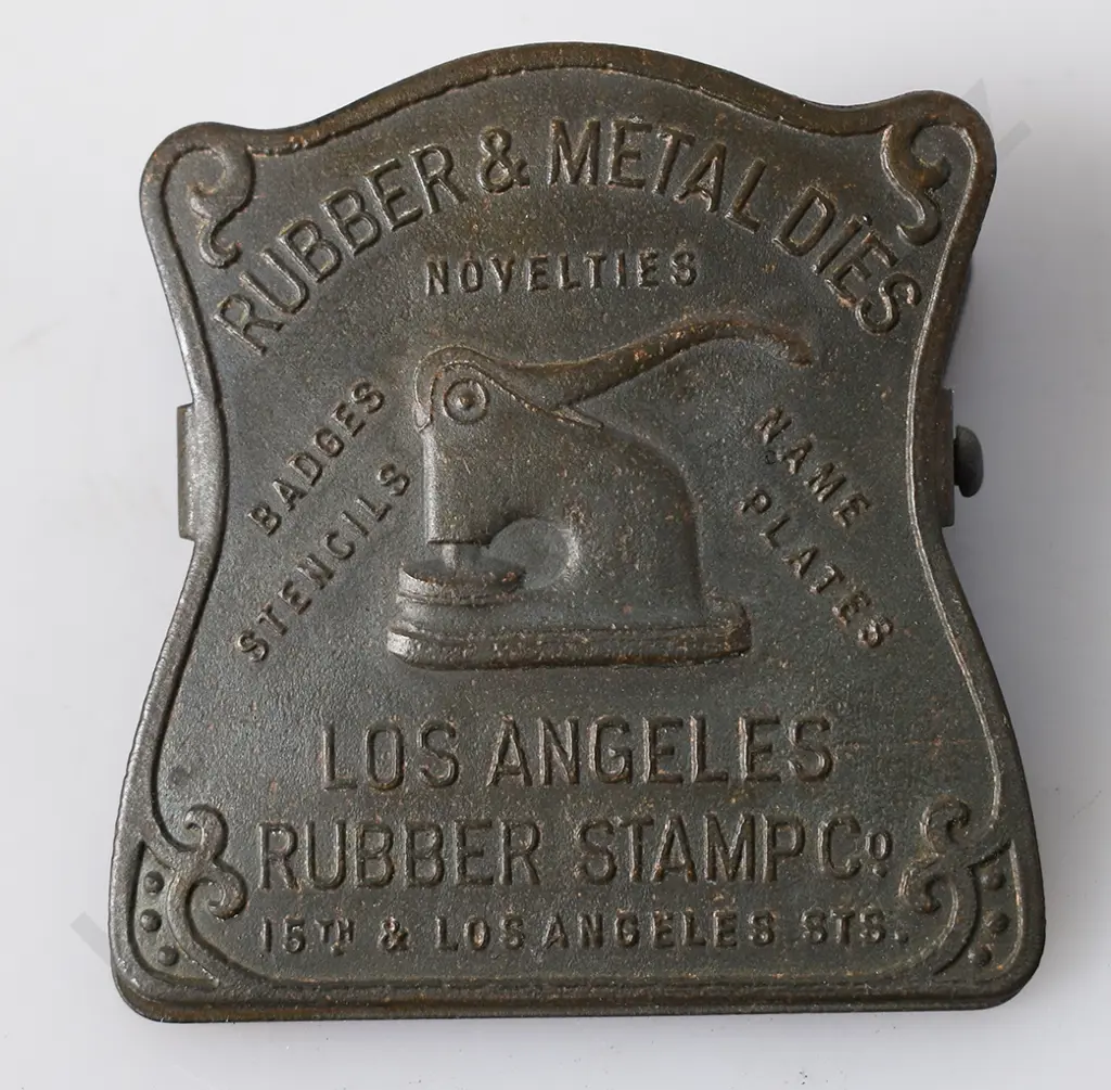 LOS ANGELES RUBBER STAMP CO PAPER HOLDER CLIP Image 1++
