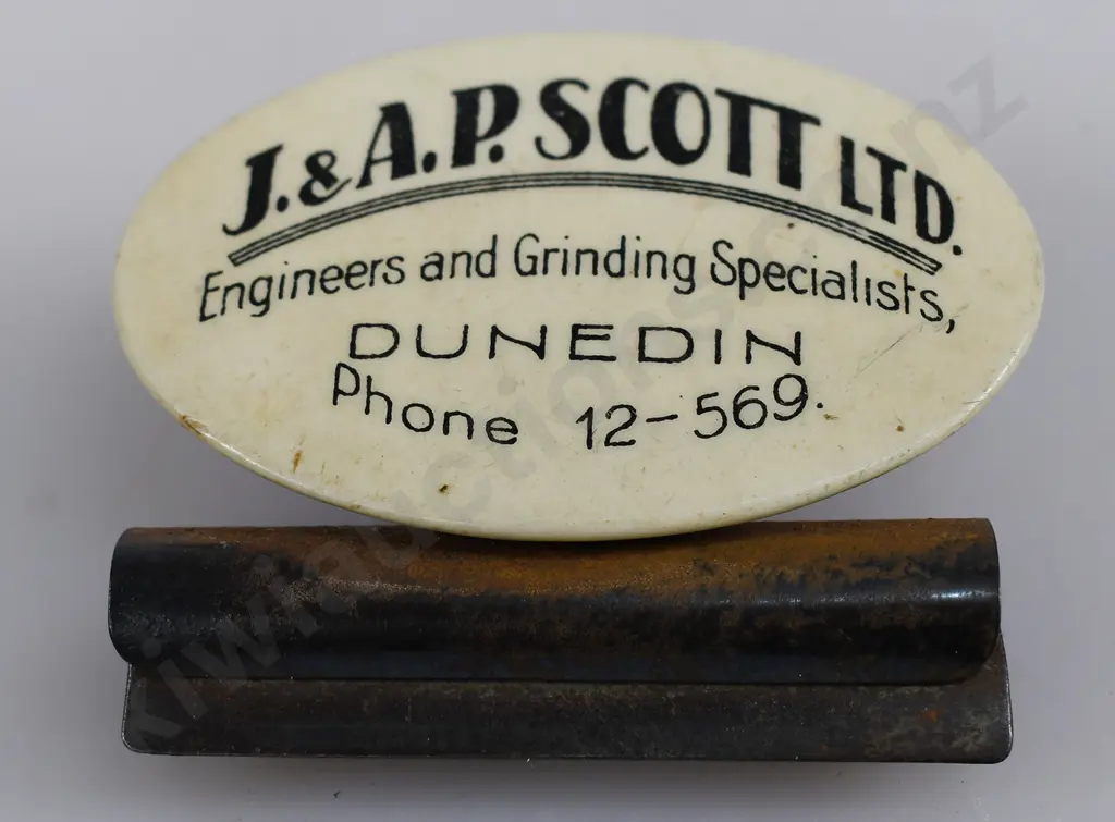 SCOTT DUNEDIN ADVERTISING PAPER CLIP CLAMP Image 1++