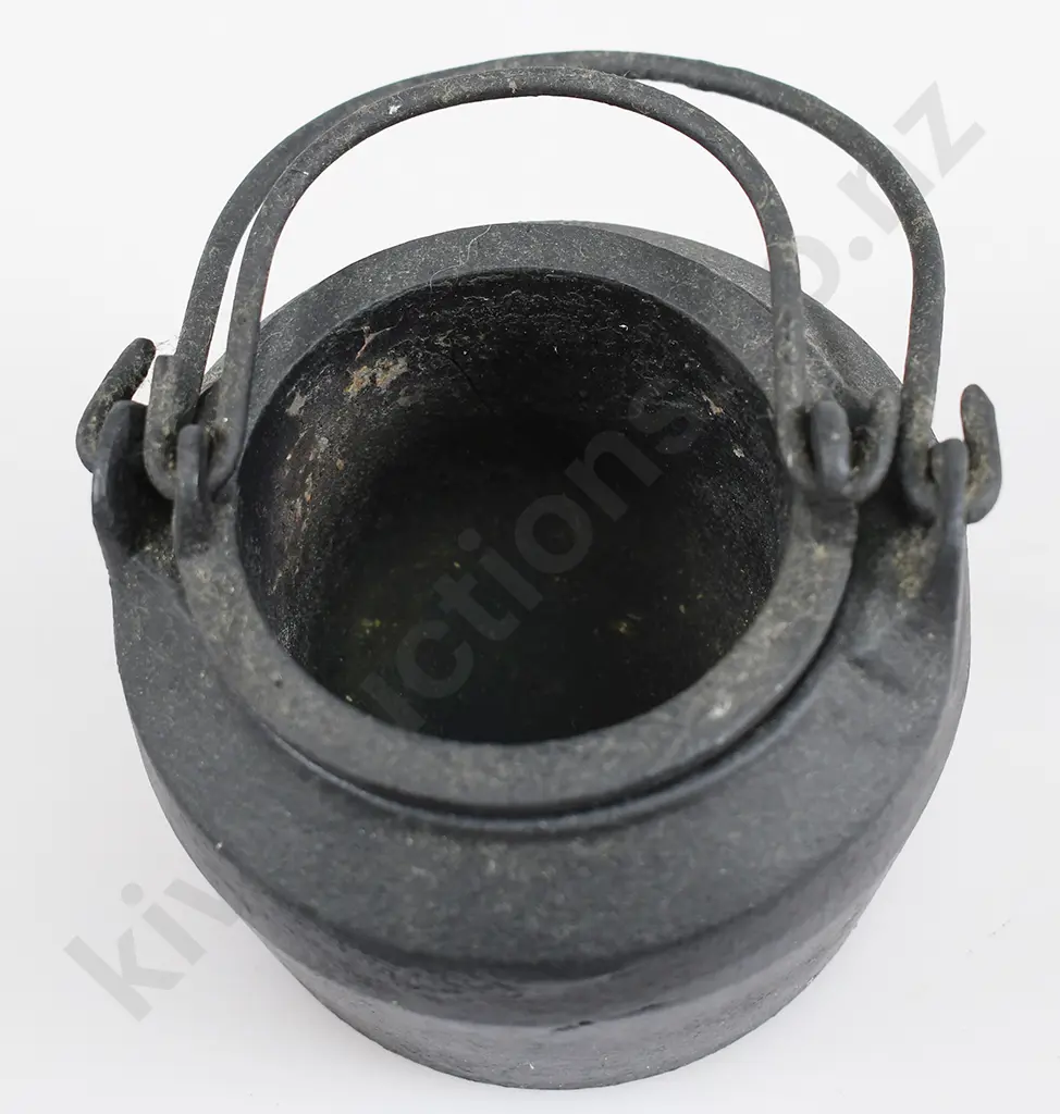 CAST IRON GLUE POT, PAPER HOLDER CLIP, CAN OPENER Image 1++