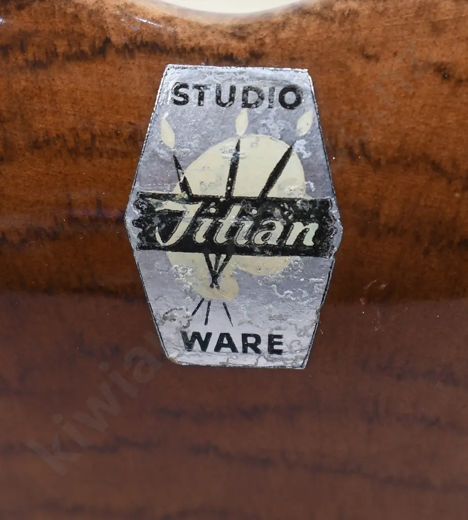 TITIAN B102 DOUBLE HANBLE VASE/BOWL WOODGRAIN Image 1++