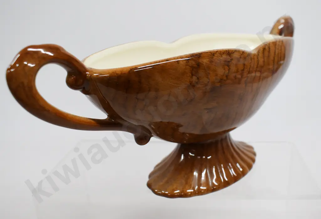TITIAN B102 DOUBLE HANBLE VASE/BOWL WOODGRAIN Image 1++