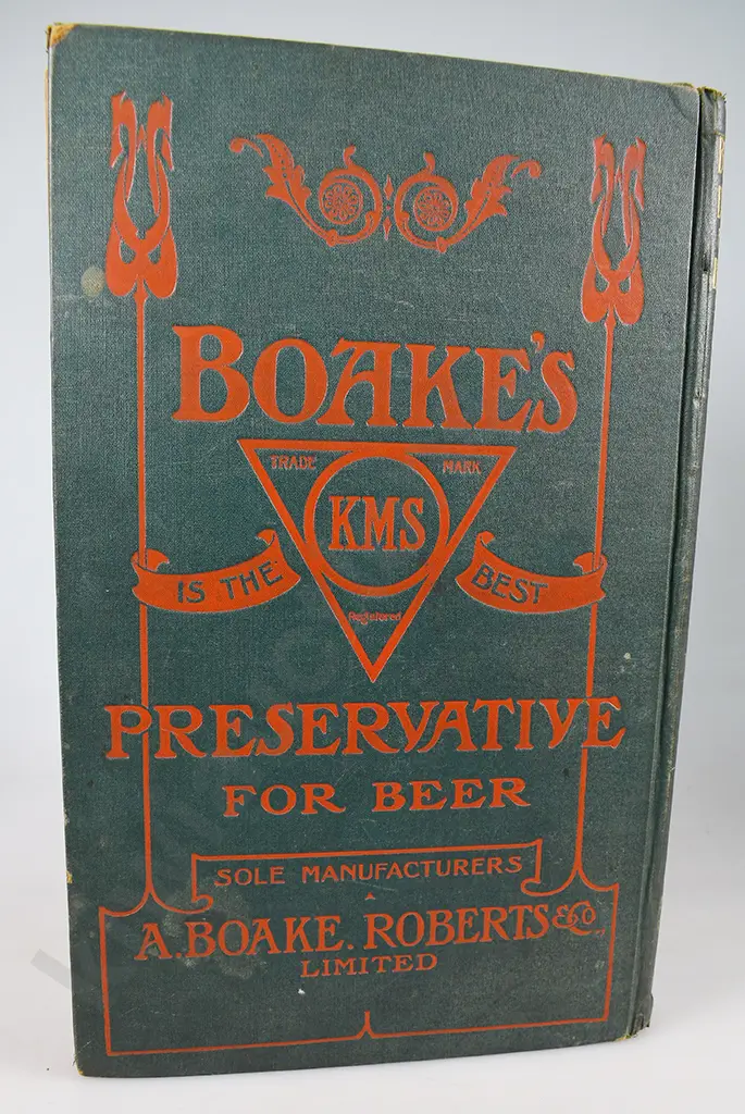 DIARY FOR THE BREWING ROOM, 1912 BOOK Image 1++