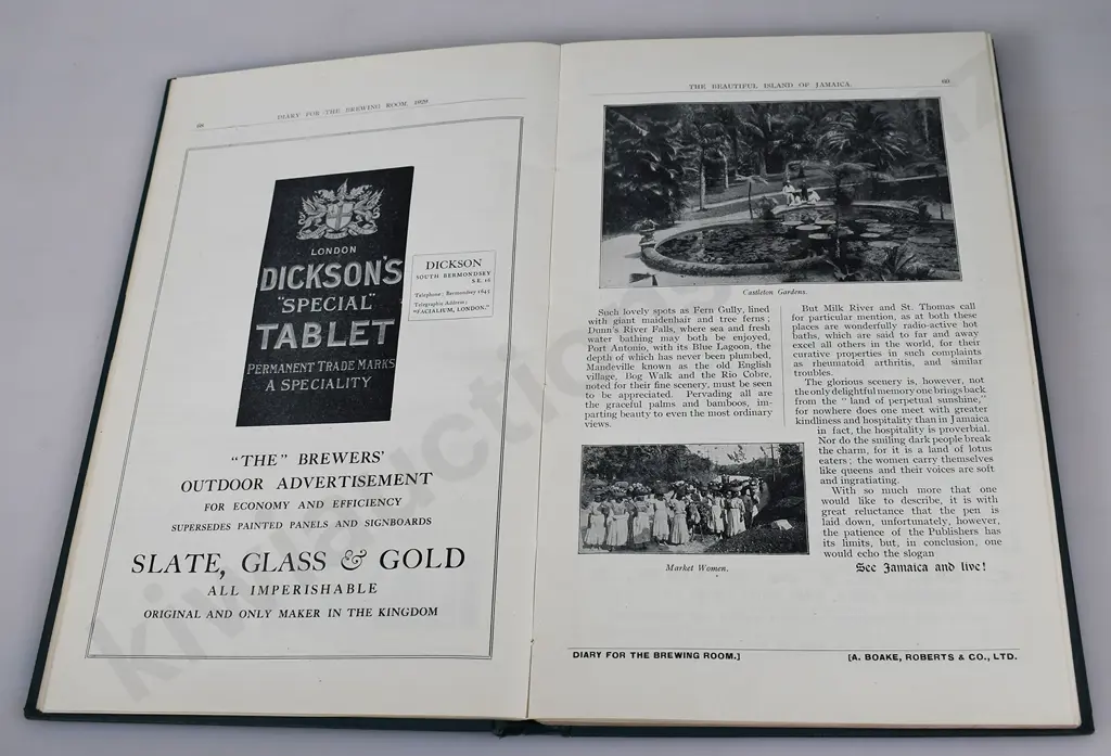 DIARY FOR THE BREWING ROOM, 1929 BOOK Image 1++