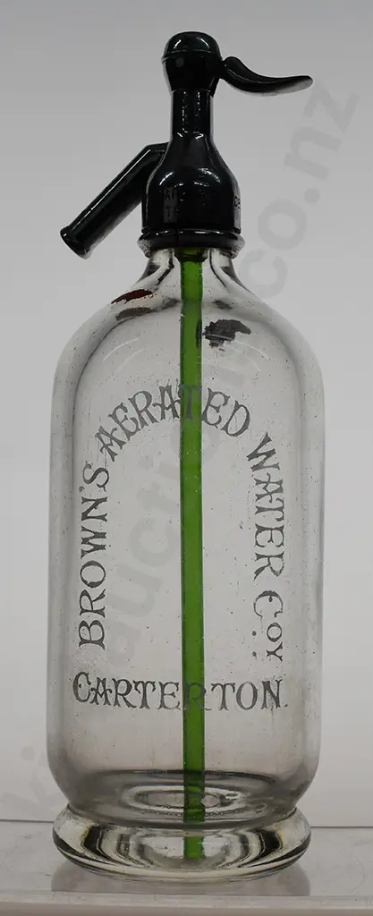 BROWN'S AERATED WATER COY CARTERTON SODA SYPHON Image 1++