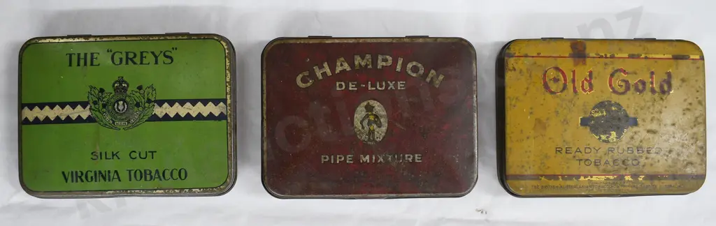 ASSORTED TOBACCO TINS Image 1++