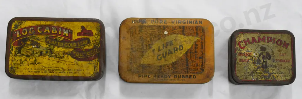 ASSORTED TOBACCO TINS Image 1++