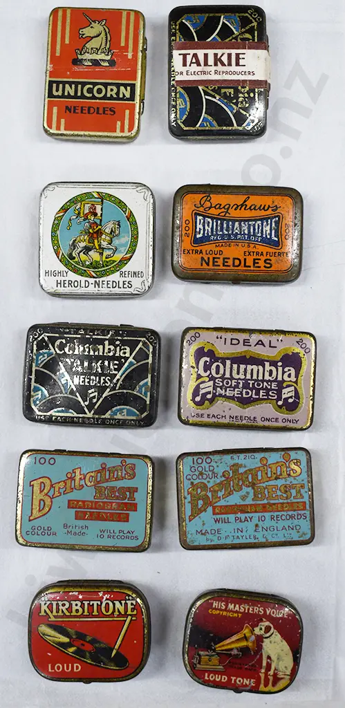 GRAMOPHONE NEEDLE TINS X 10 Image 1++