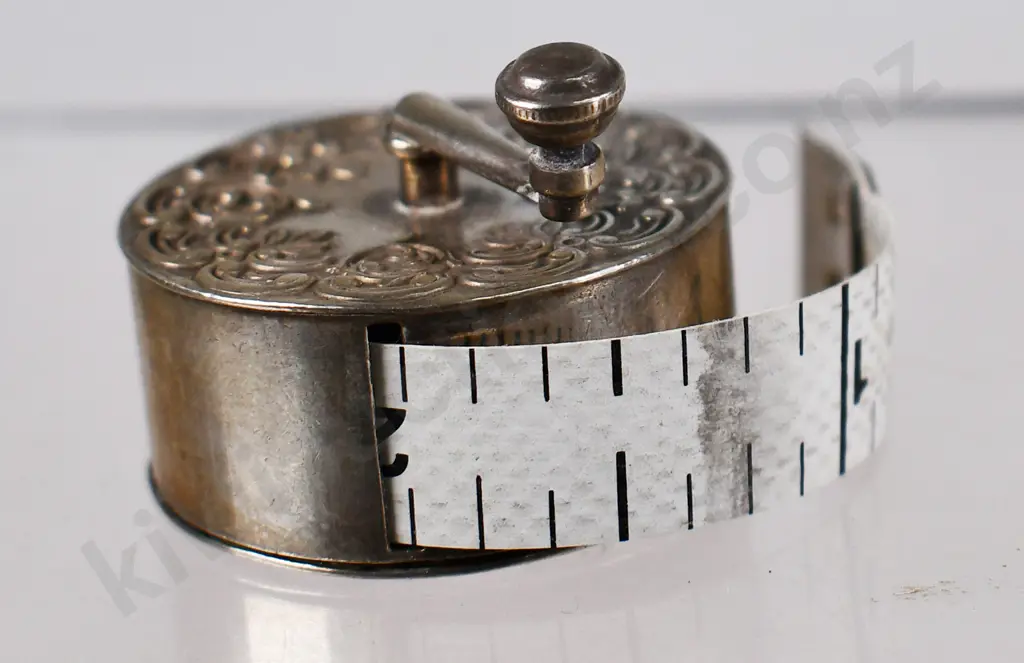 STERLING SILVER TAPE MEASURE PENDANT Image 1++