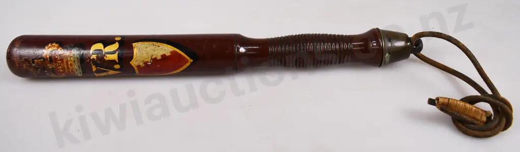 VICTORIAN PAINTED POLICE TRUNCHEON Image 1++
