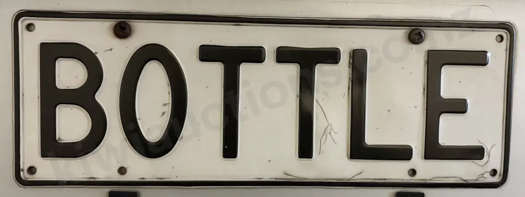 PERSONALISED NUMBER PLATE 'BOTTLE' Image 1++