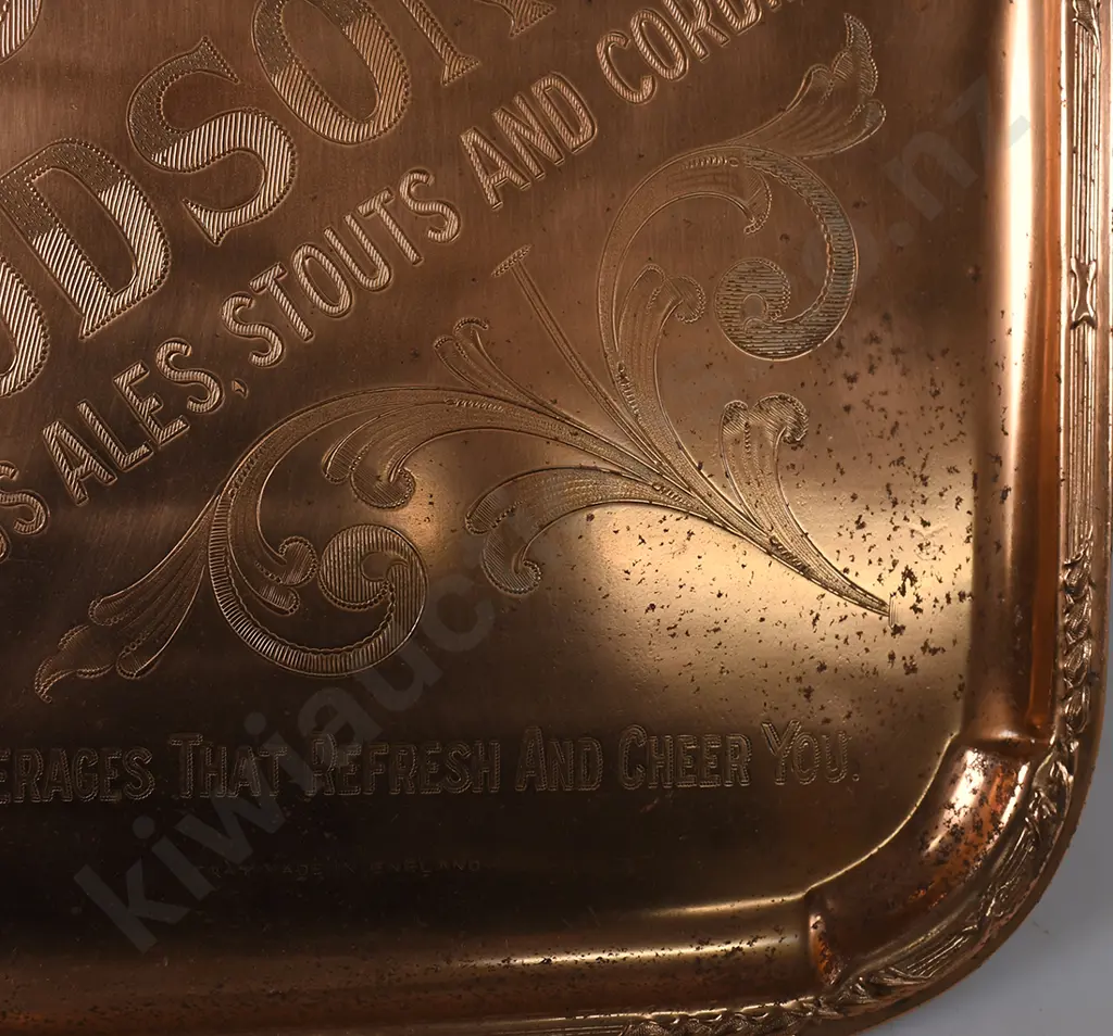 DODSONS ALES STOUTS AND CORDIALS SERVING TRAY Image 1++