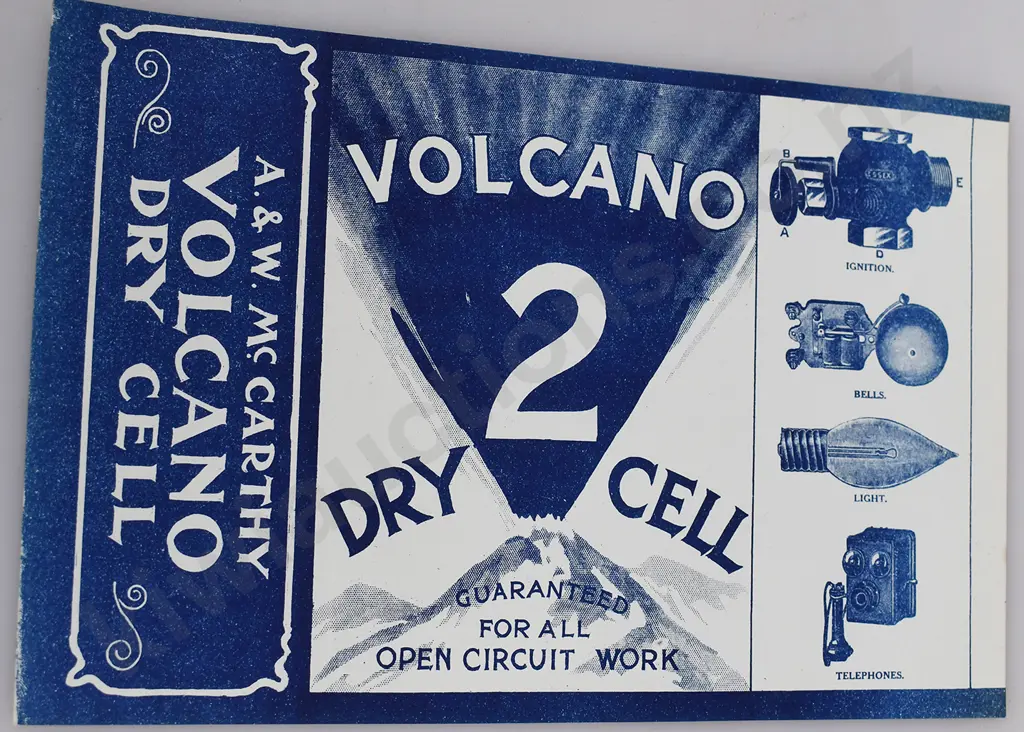 MOWAT BROS MILK, A & W MCCARTHY DRY CELL ADVERTISEMENTS Image 1++