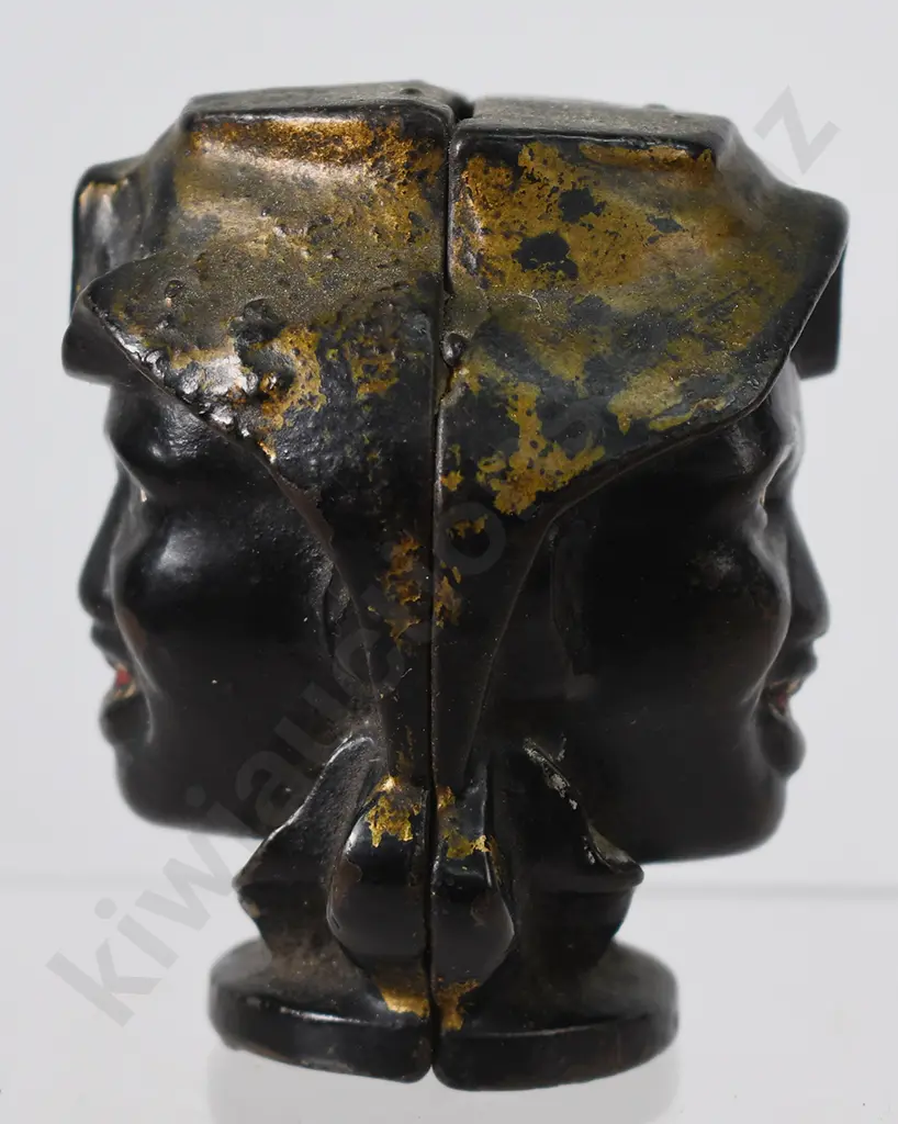 JONNY GRIFFIN CAST IRON 2 FACE STILL MONEY BANK Image 1++