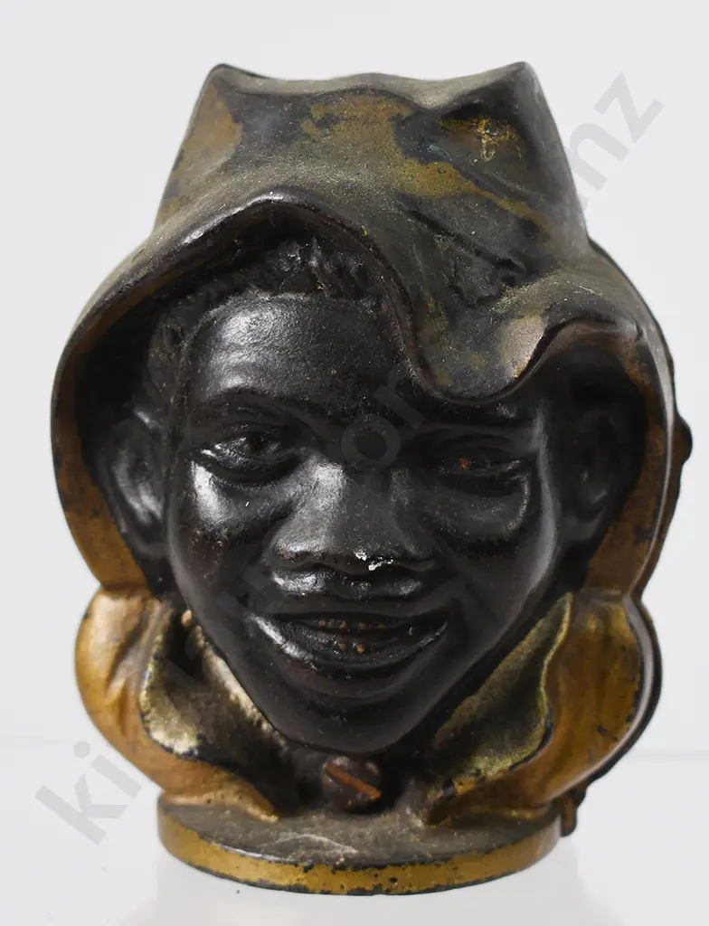 JONNY GRIFFIN CAST IRON 2 FACE STILL MONEY BANK Image 1++
