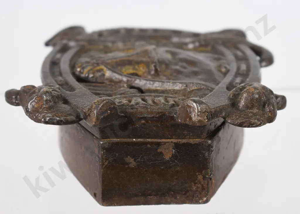 CAST IRON TALLY-HO STILL MONEY BANK Image 1++