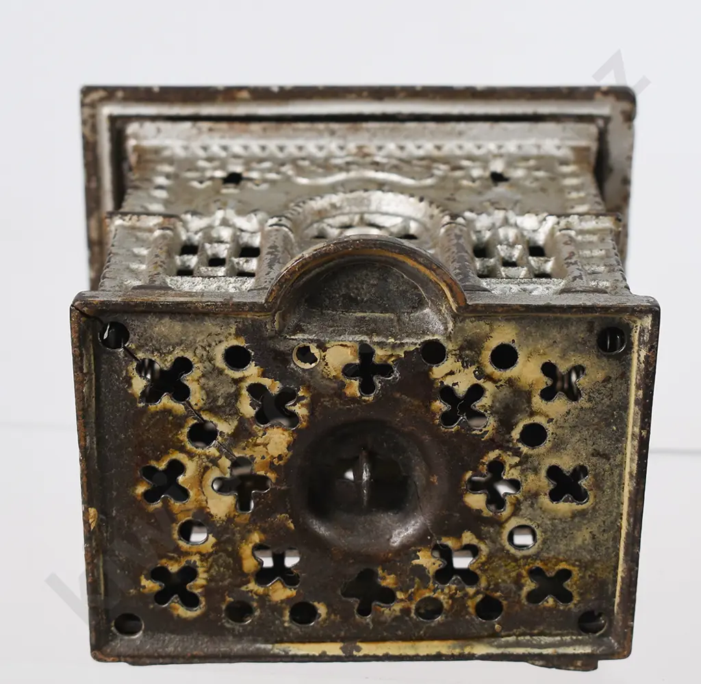 CAST IRON BUILDING MONEY BANK Image 1++