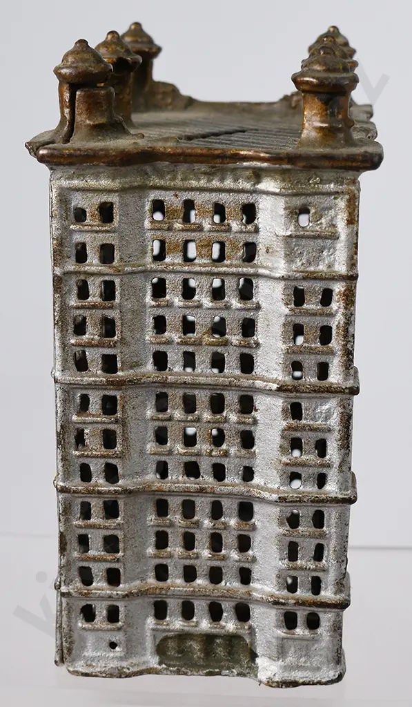 CAST IRON SKYSCRAPER MONEY BANK Image 1++