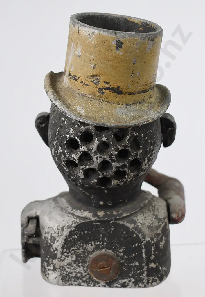 CAST JOLLY MAN WITH TOP HAT MONEY BANK Image 1++