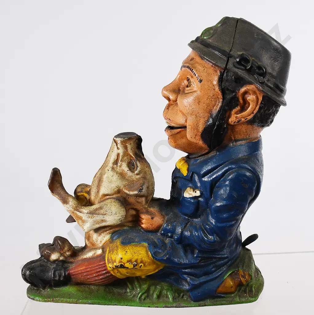 PADDY & THE PIG CAST IRON REPRODUCTION MONEY BANK Image 1++