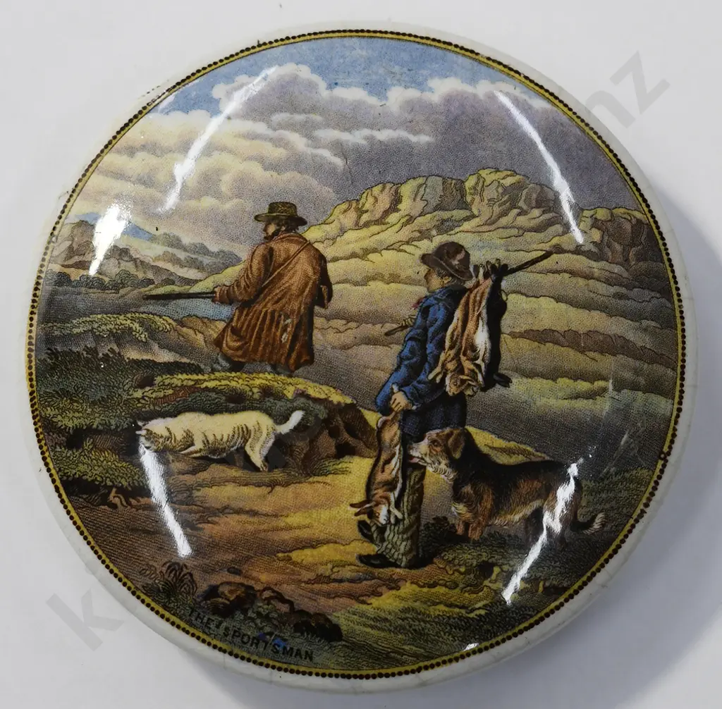PRATTWARE POT LIDS, THE SPORTSMAN, THE GAME BAG Image 1++