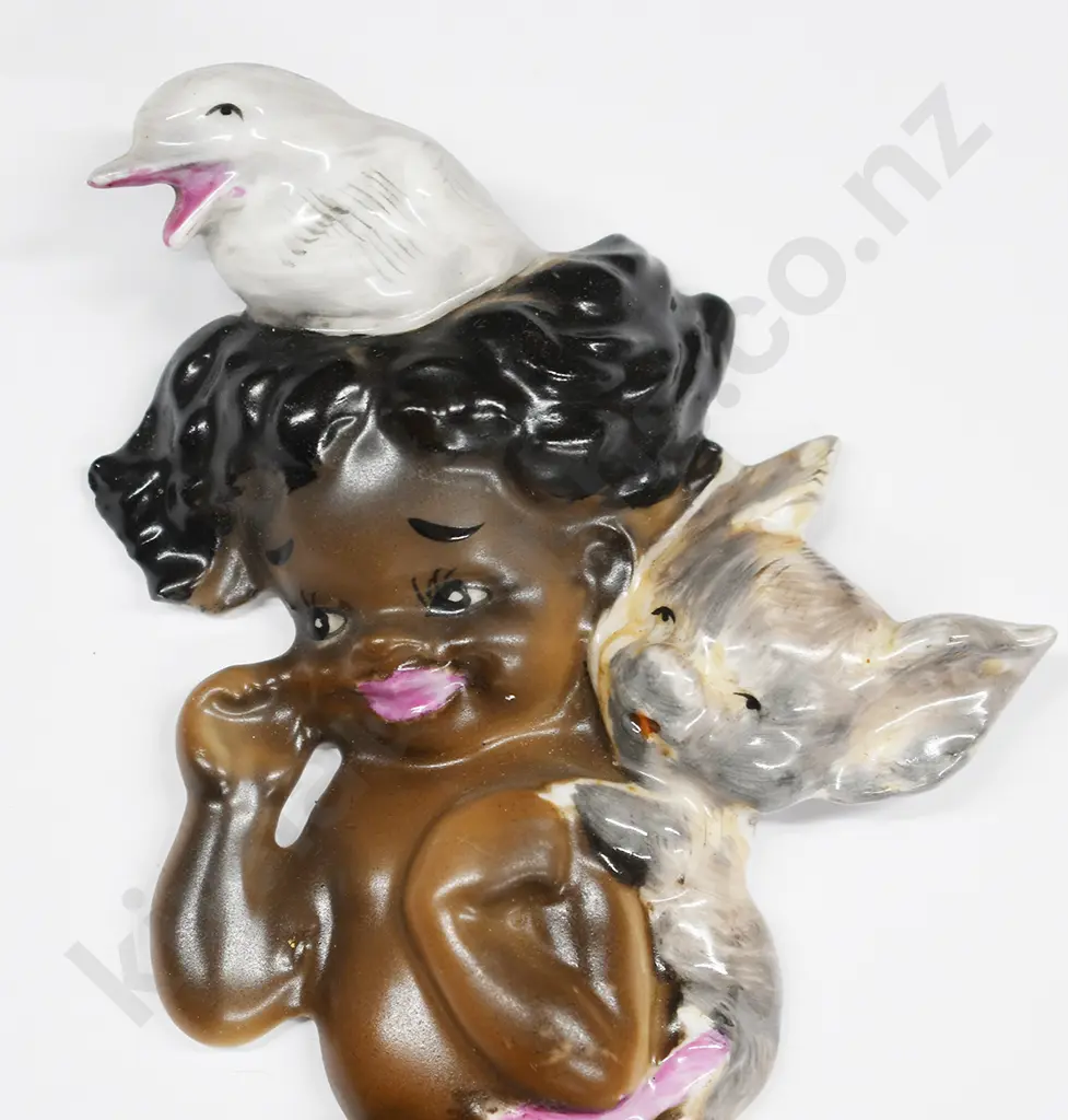 BROWNIE DOWNING PORCELAIN WALL PLAQUE Image 1++