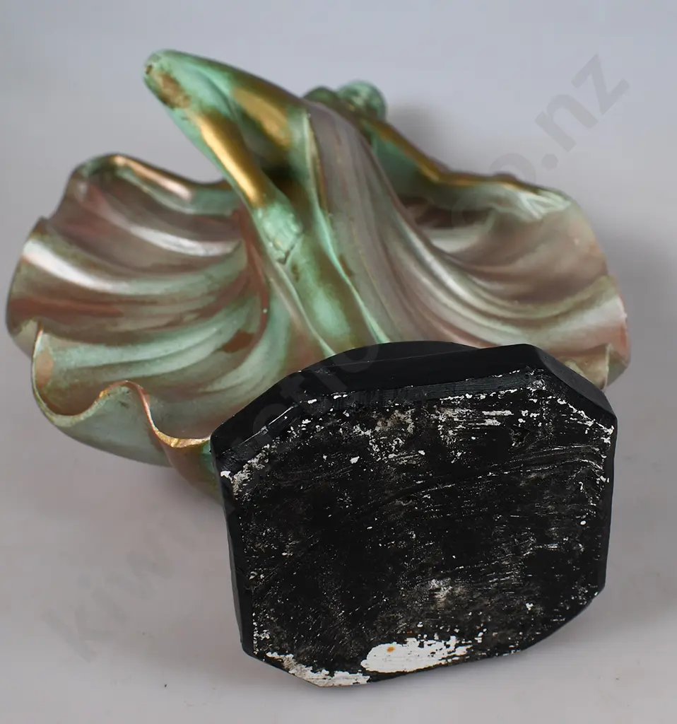 ART DECO PLASTER LADY FIGURE Image 1++