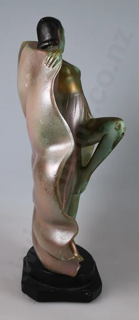 ART DECO PLASTER LADY FIGURE Image 1++