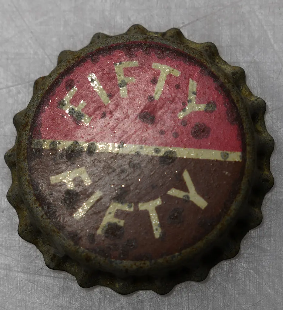 FIFTY FIFTY BOTTLE CAP, McCARTHY’S BREWERY WELLINGTON Image 1++