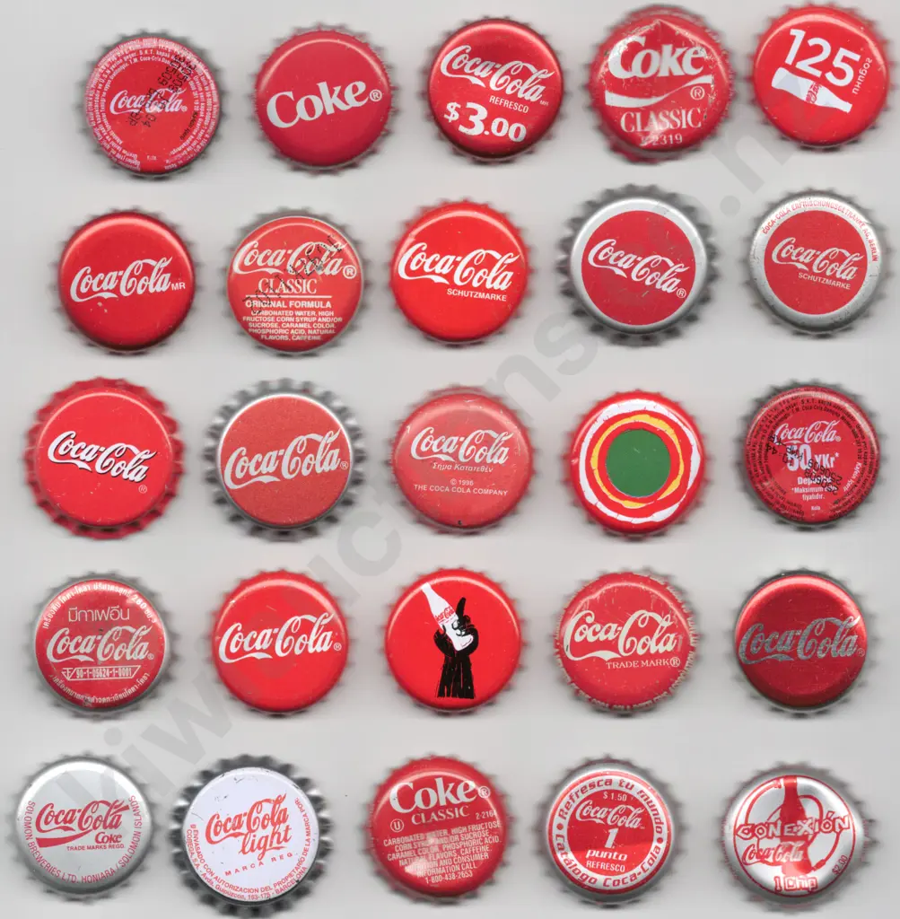 COCA COLA CROWN TOP BOTTLE CAPS X 25 Image 1++