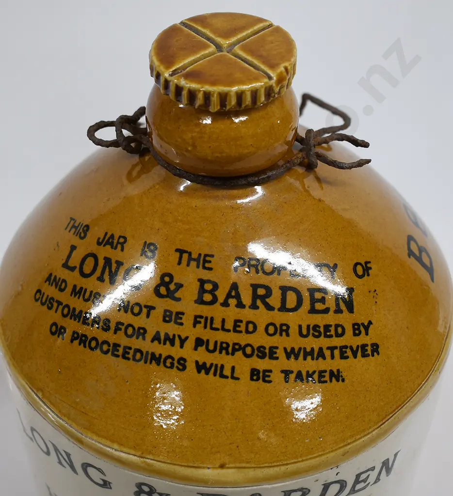 LONG & BARDEN NEW ZEALAND JAR 1931 Image 1++