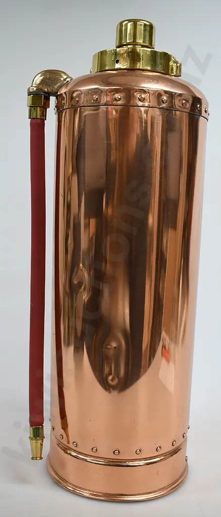 COPPER & BRASS FIRE EXTINGUISHER Image 1++