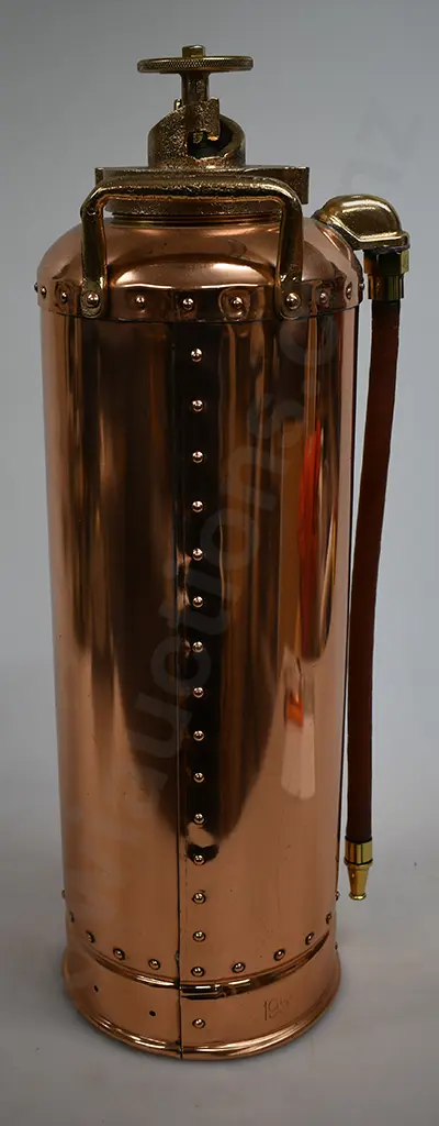 COPPER & BRASS FIRE EXTINGUISHER Image 1++