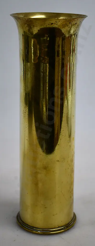 BRASS BLOW TORCH, BRASS VASE & ENAMEL BED PAN Image 1++