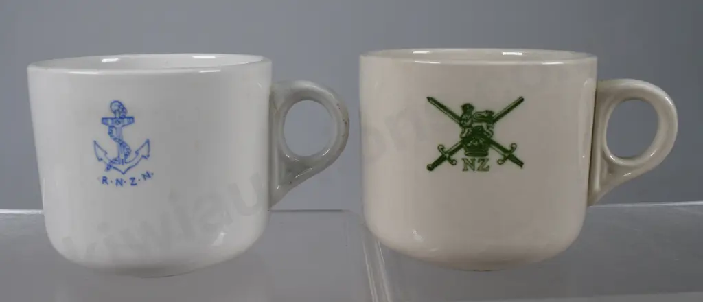MONOGRAMMED CUPS, NZ ARMY, NAVY Image 1++
