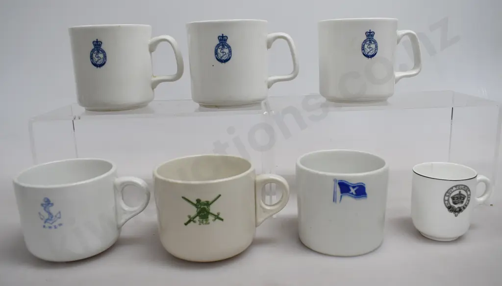 MONOGRAMMED CUPS, NZ ARMY, NAVY Image 1++
