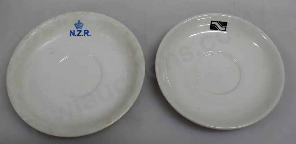 CROWN LYNN NEW ZEALAND RAILWAY SAUCERS Image 1++