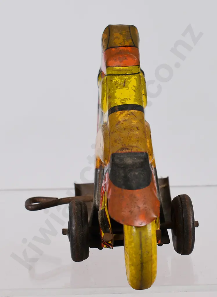 LINCOLN TOYS CLOCKWORK MOTORCYCLIST Image 1++