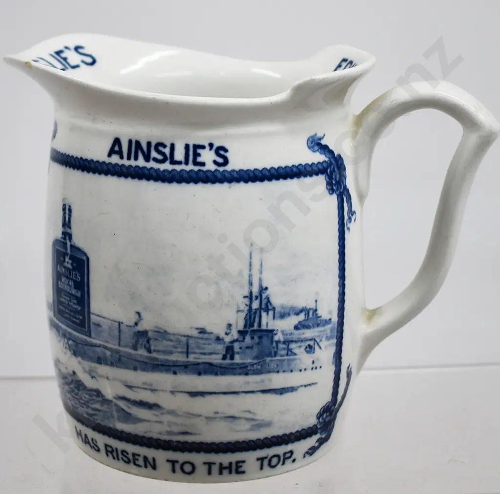AINSLIE'S SUBMARINE SCOTCH WATER JUG Image 1++