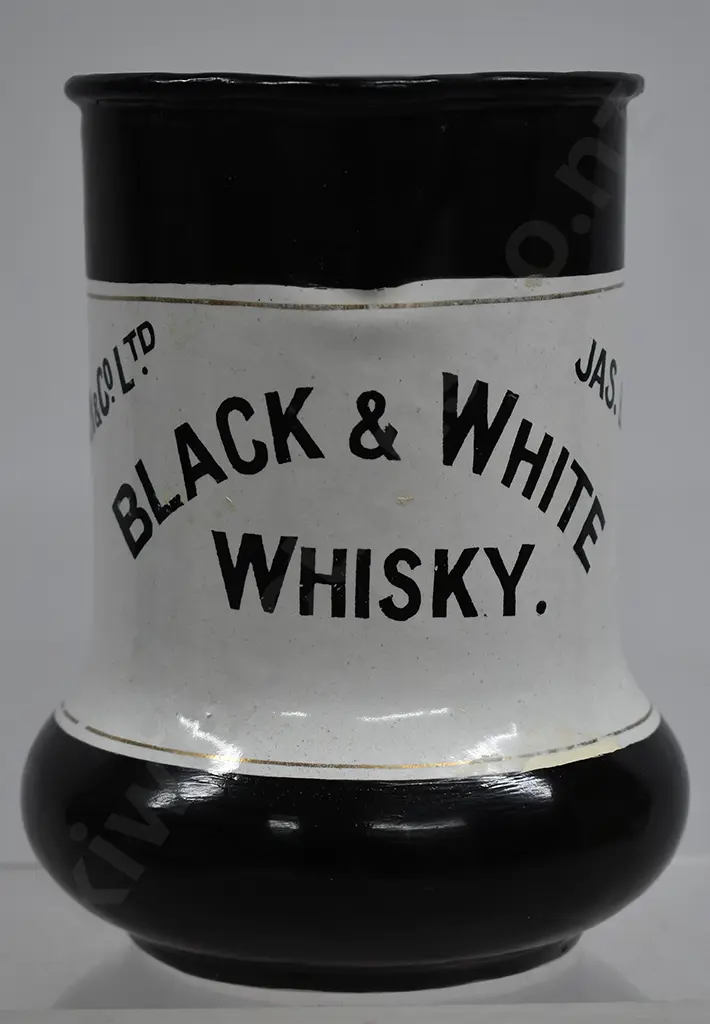 BLACK & WHITE WHISKY JUG Image 1++