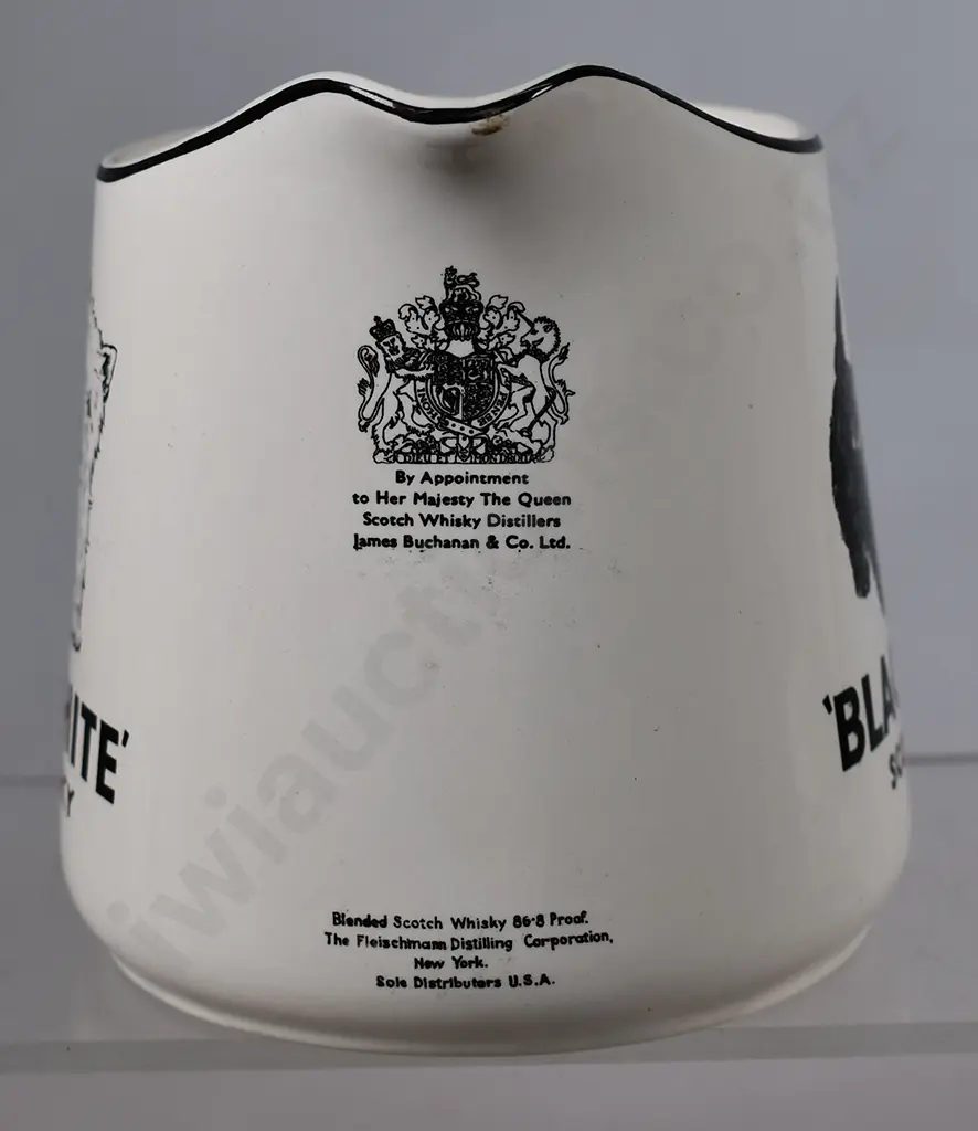 BUCHANANS BLACK & WHITE SCOTCH WHISKY JUG Image 1++