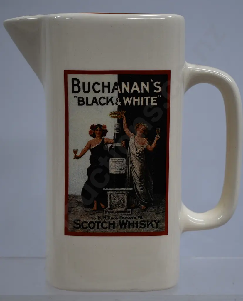 BUCHANANS BLACK & WHITE SCOTCH WHISKY JUG Image 1++